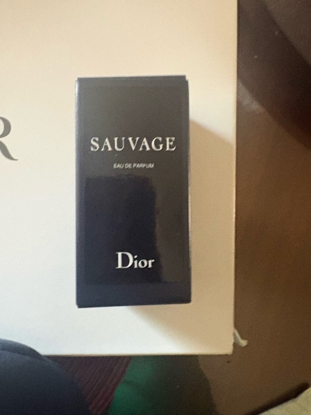 Dior Men’s Black Embossed Logo Travel Pouch - Picture 4 of 8